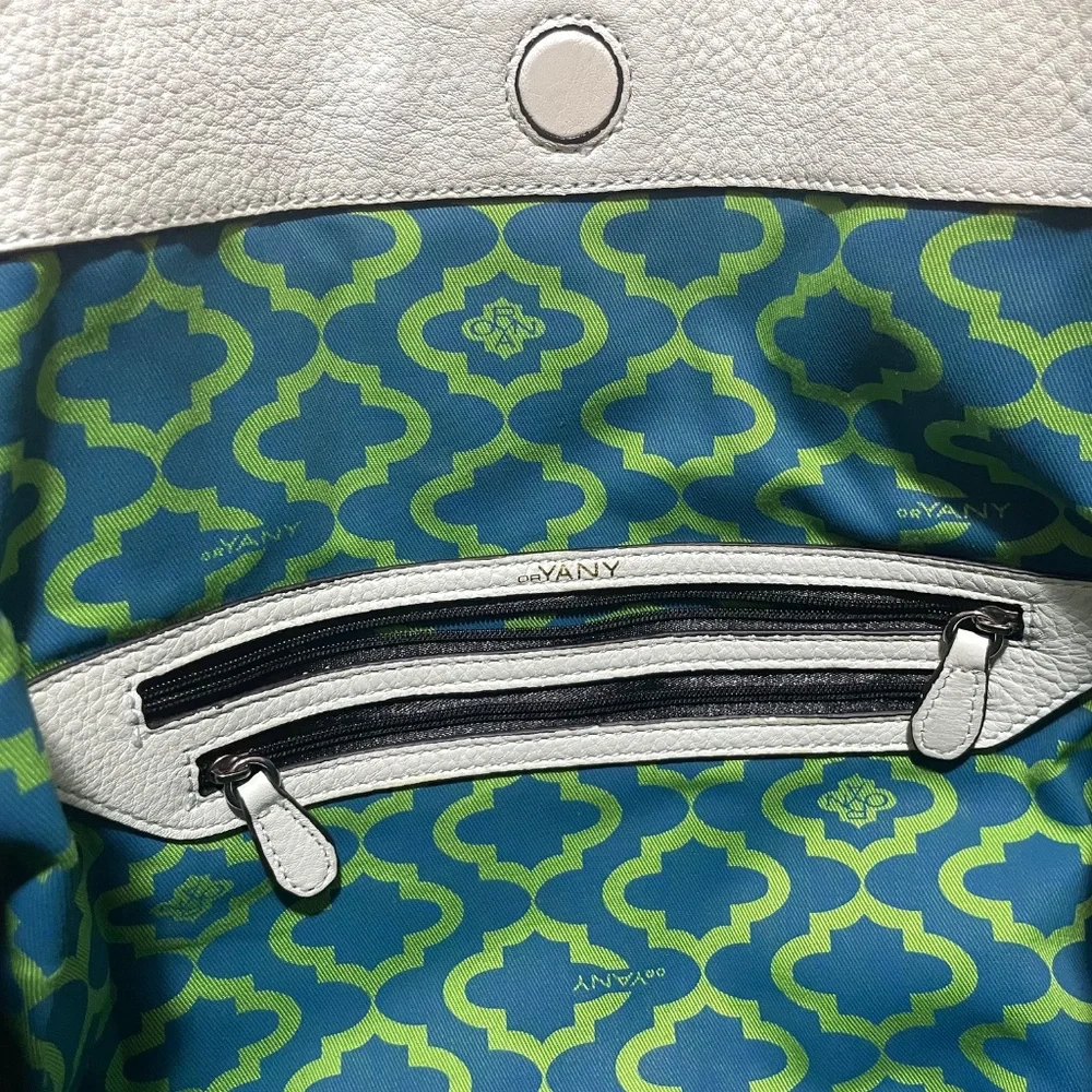 orYANY Leather Hobo Shopper Purse Grey Blue - Picture 8 of 16
